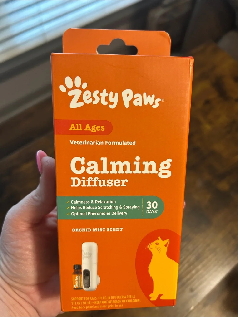 Calming Diffuser for Cats - Orange